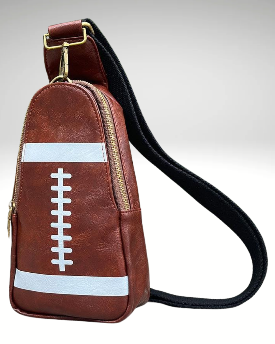 Football Vegan Leather Sling Bag