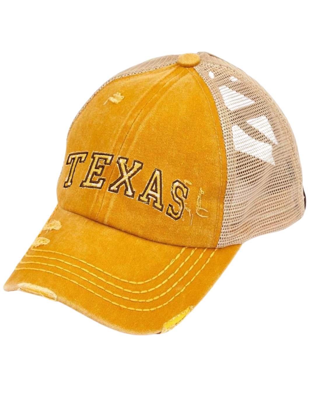 Texas Criss Cross Ponytail Hat