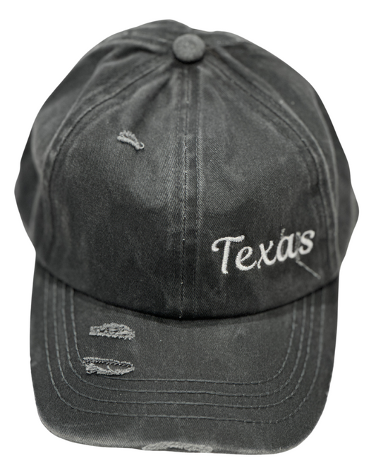 Texas Criss Cross Ponytail Hat