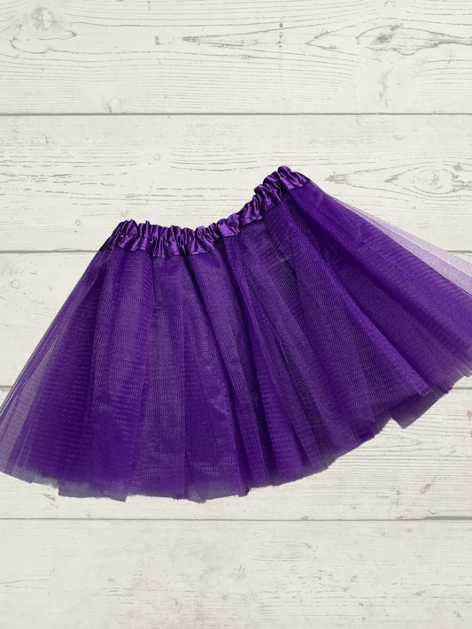 Purple Tulle Tutu Skirt