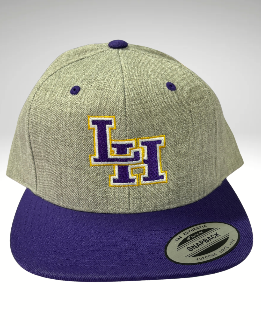 LH Purple & Gray Snapback Hat