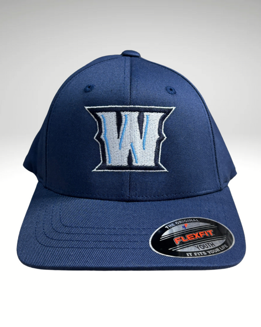 Wranglers "W" Flexfit Navy Hat Youth