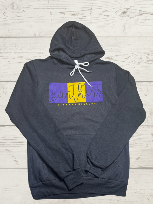 Bella Canvas Dark Grey Panthers Hoodie