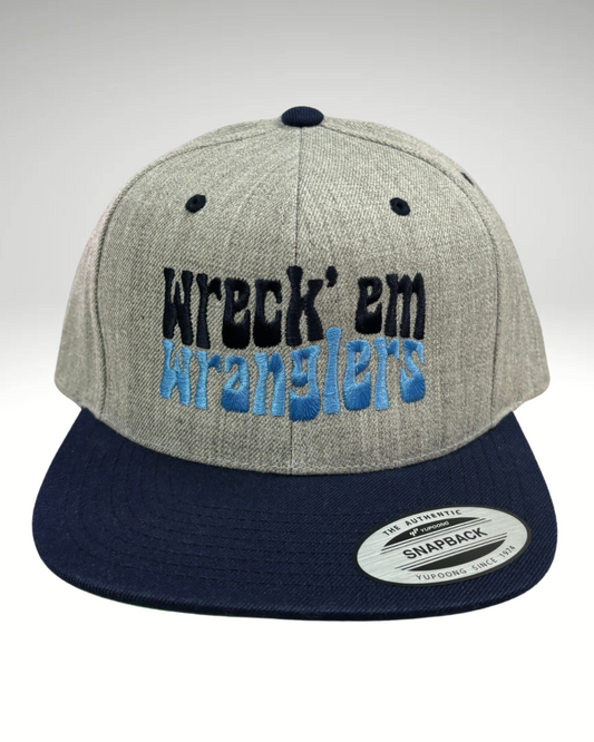 Wreck'em Wranglers Grey&Navy Hat