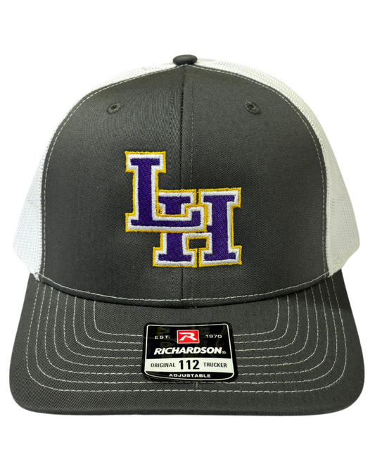 Richardson LH Gray & White Snapback Hat