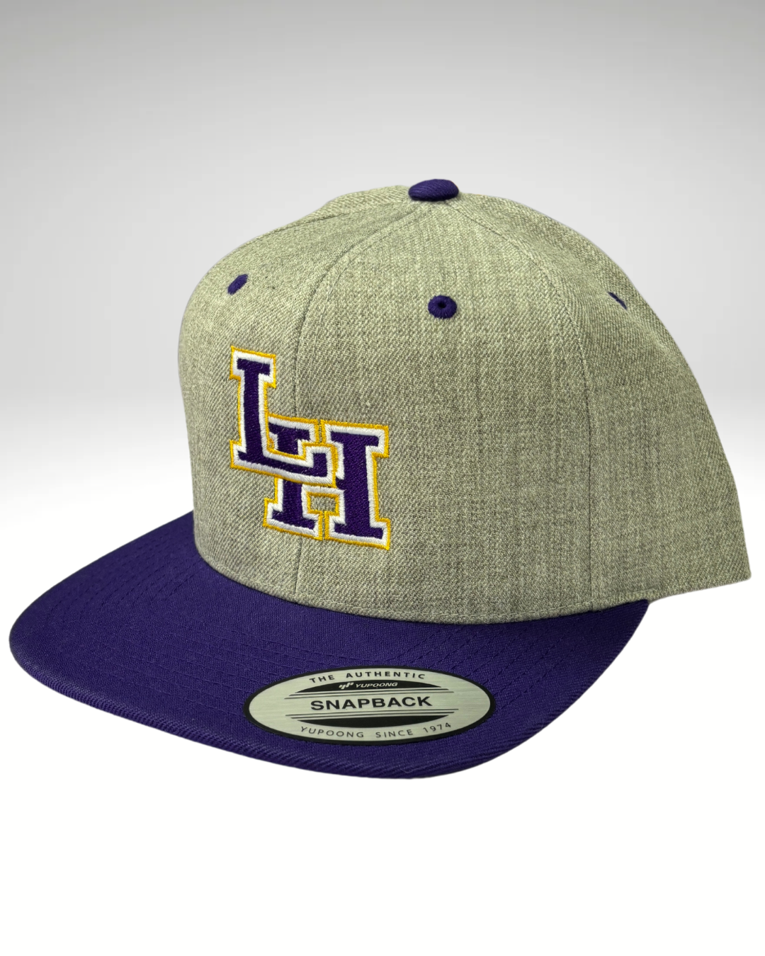 LH Purple & Gray Snapback Hat