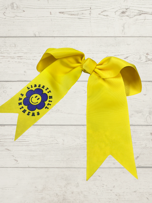 Cheer Bow knot Yellow Flower