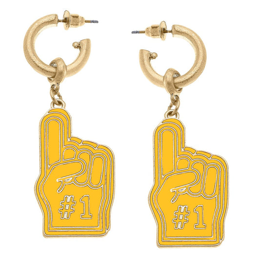 Foam Finger Charms Earrings