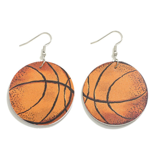 Basketball Drop Earrings