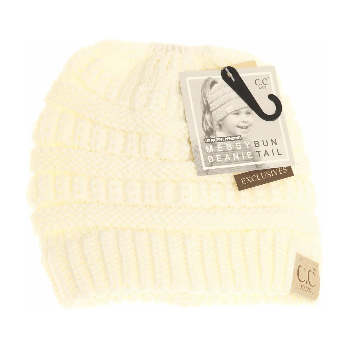 Kids Solid Classic CC Beanie Tail