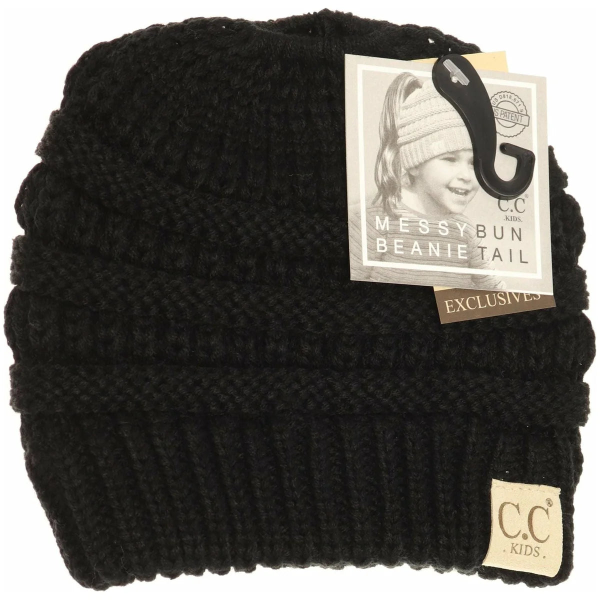 Kids Solid Classic CC Beanie Tail