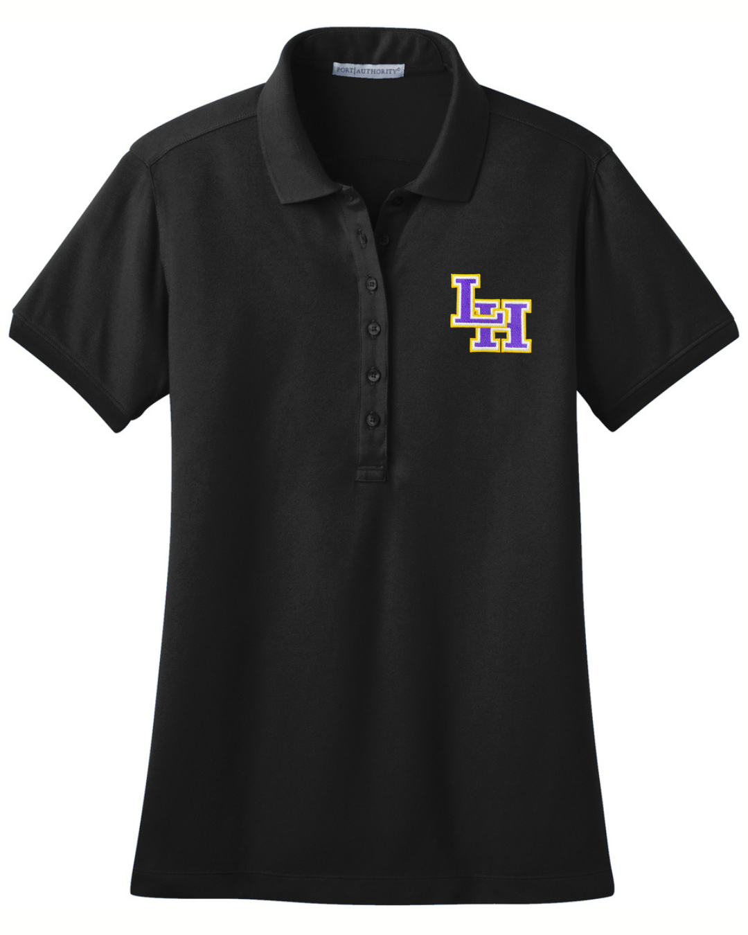 LADIES LH POLO/BLACK