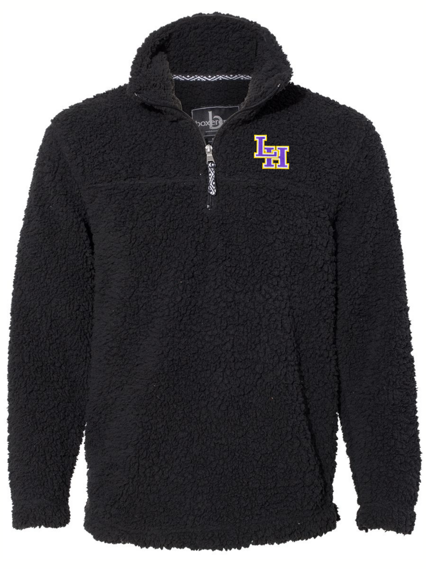 LH 1/4 ZIP SHERPA/DARK GREY