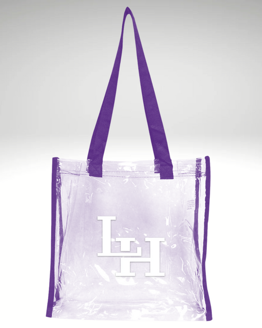 LH Clear Purple Tote Bag