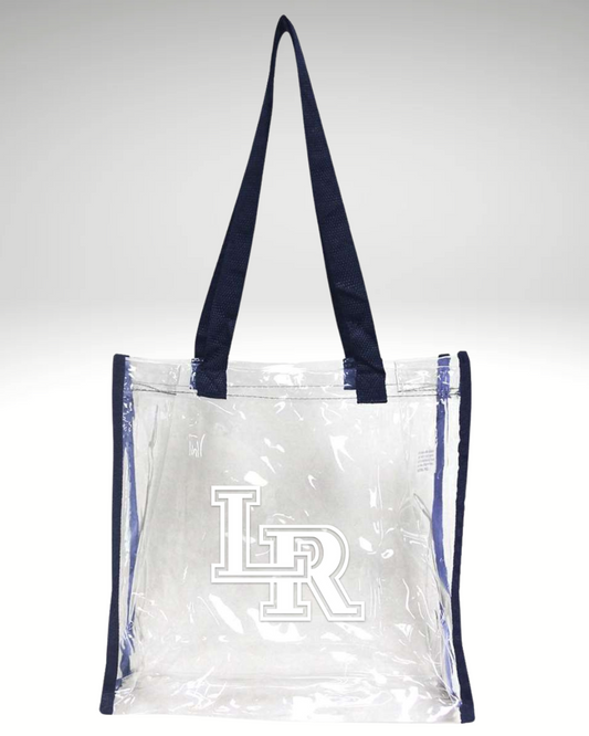 LR Clear Navy Tote Bag