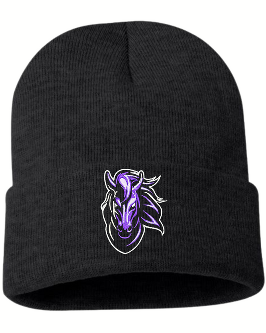 Stallions Mascot Solid Cuffed Beanie