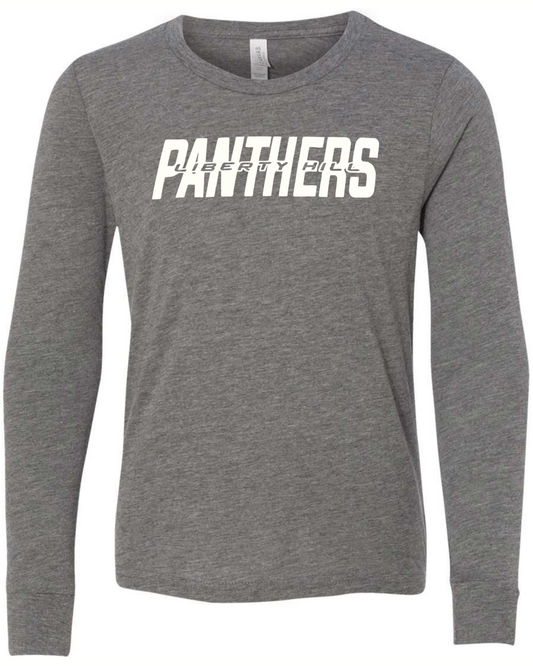 Youth Bella Canvas Panthers Liberty Hill Long Sleeve T-shirt