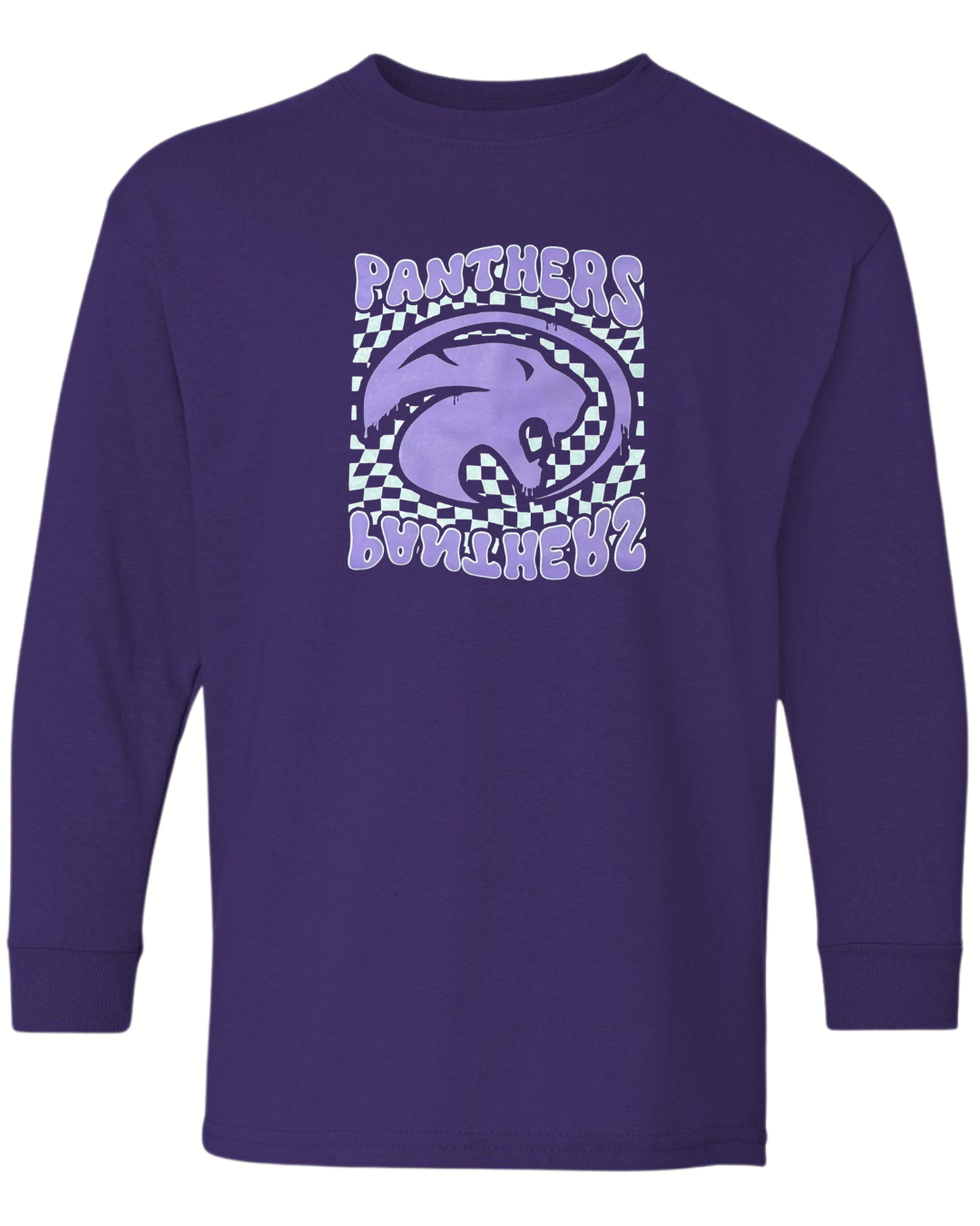 Youth Gildan Trippy Panthers Long-Sleeve Shirt